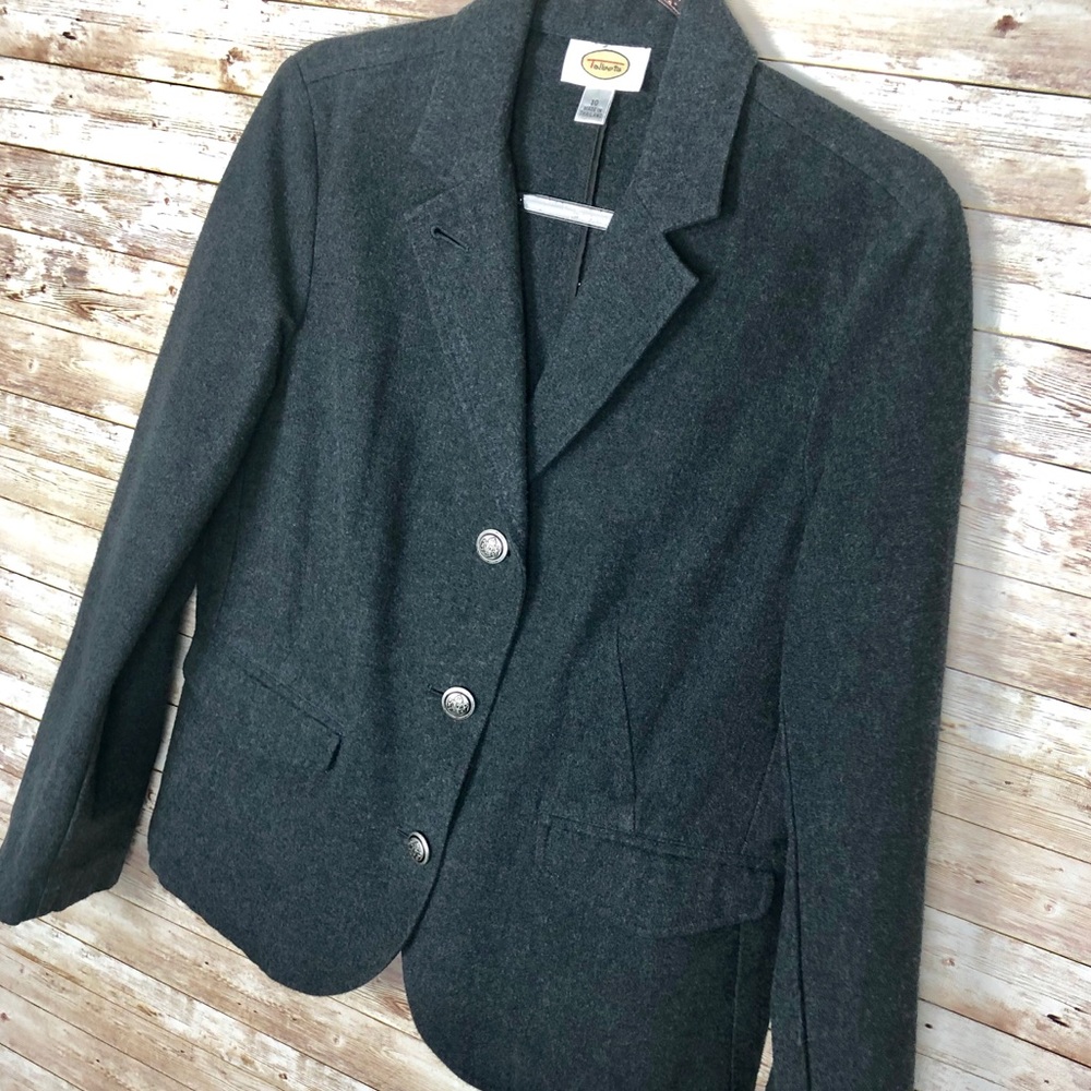 Talbots Schoolboy Blazer with Crest Buttons, Sz 10